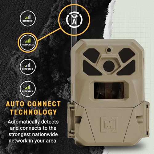 Moultrie Edge 2 Pro Cellular Trail Camera 40MP 4G LTE No-Glow Flash 1 Pack