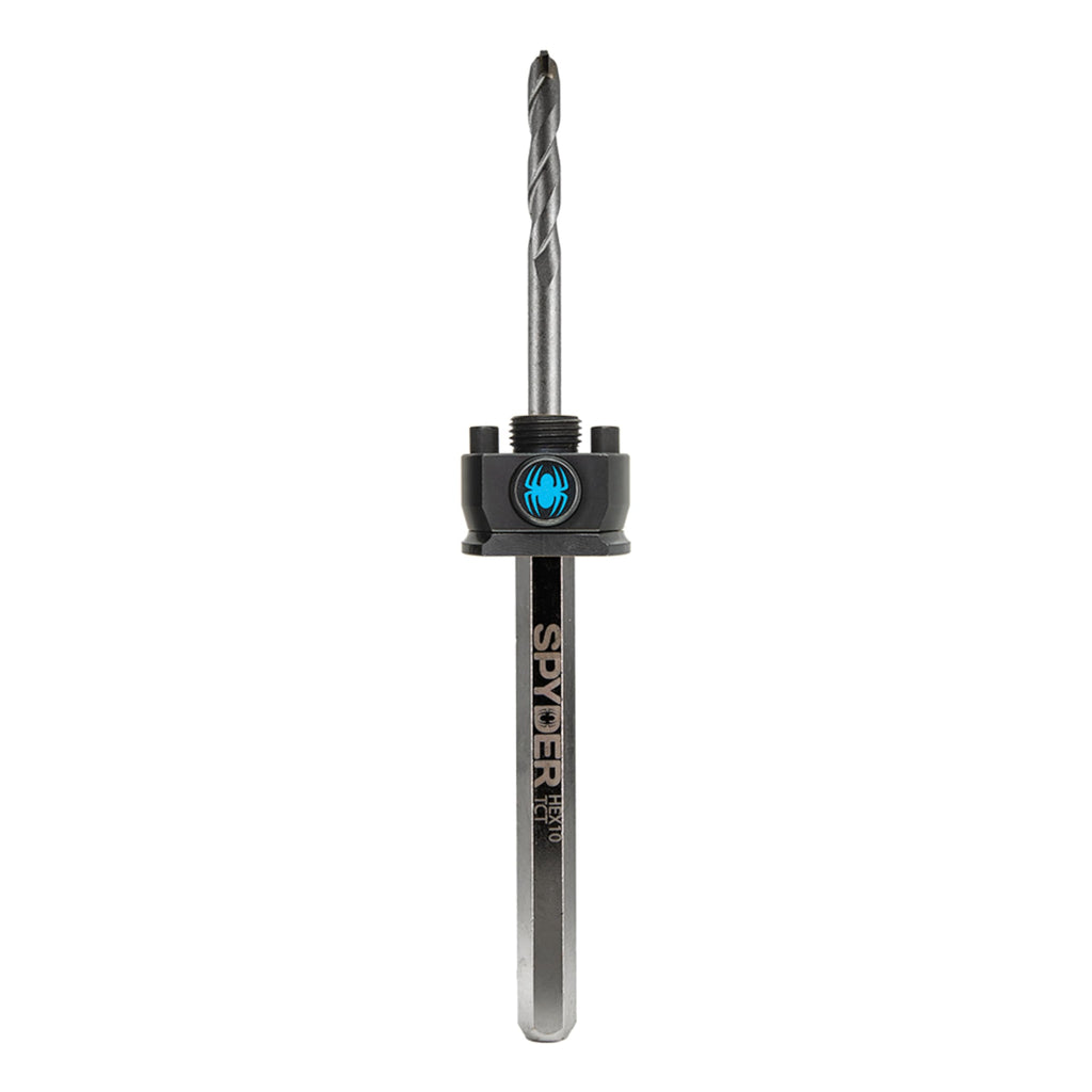 Spyder Hex10 1/2-inch Quick Change Hole Saw Arbor and TCT Pilot Bit Assemby for Cement and Masonry
