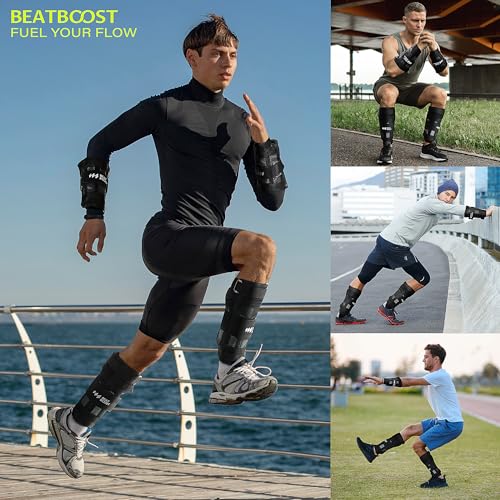 30LB Adjustable Wrist & Ankle Weights Set for Exercise & Workout - Non-Slip, Breathable Fabric