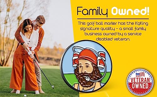 Golf Ball Marker and Hat Clip Set with Magnetic Accessory - Durable and Fun