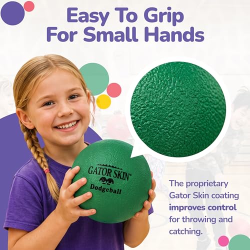 Foam Dodgeballs Set - Low Density, No-Sting, 6 Inch, 6 Pack for PE & Recess