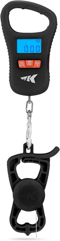 KastKing ToughTide Fishing Scale - Ultra-Thin Digital Design, 65lb Capacity, USB Charging, LCD Display