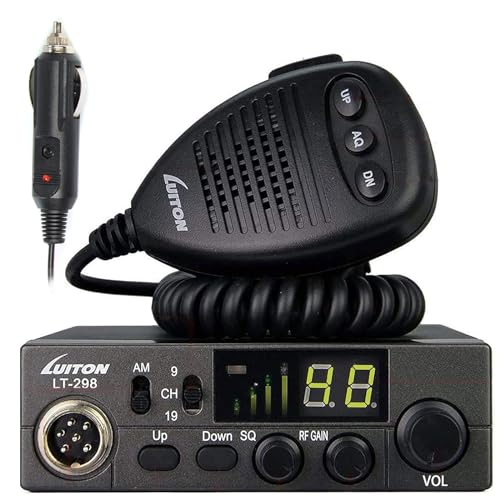 40-Channel CB Radio with Large LED Display and External Speaker Jack
