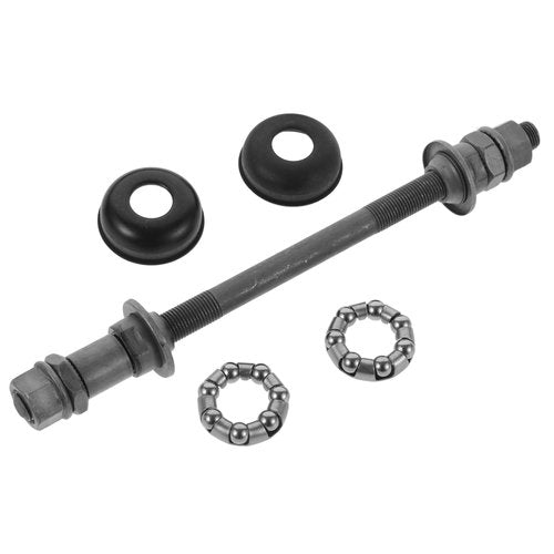 Yardwe Bicycle Rear Axle 180Mm Solid Metal Hub with Bearings for Mountain Bicycle Wheels 9.5Mm Diameter Rear Axles Replacement Part for Cycling