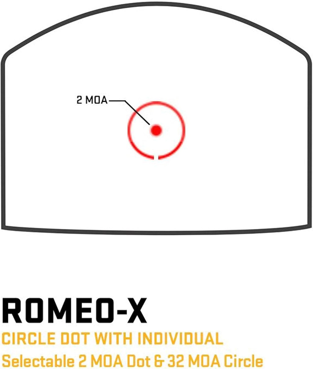SIG SAUER Romeo-X PRO Reflex Sight - Lightweight, Waterproof, Durable Aluminum with 15 Illumination Settings