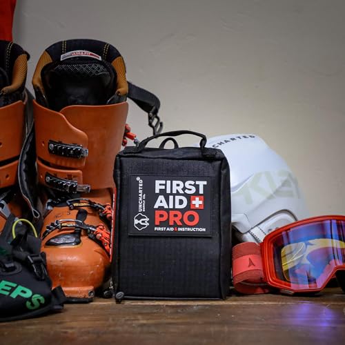 First Aid Pro Kit for Emergency, Camping & Travel - Water-Resistant, Compact