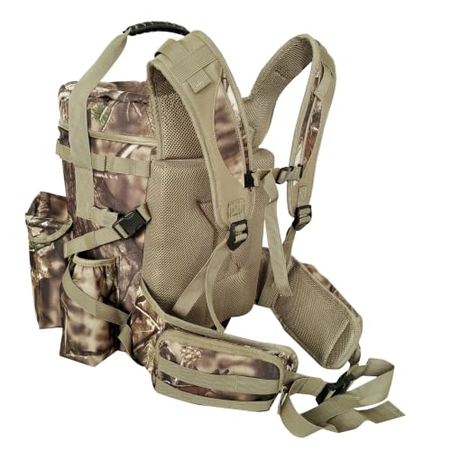 Insulated Bucket Backpack with 360° Swivel Lid - Woodland Camo Hunting & Camping Gear