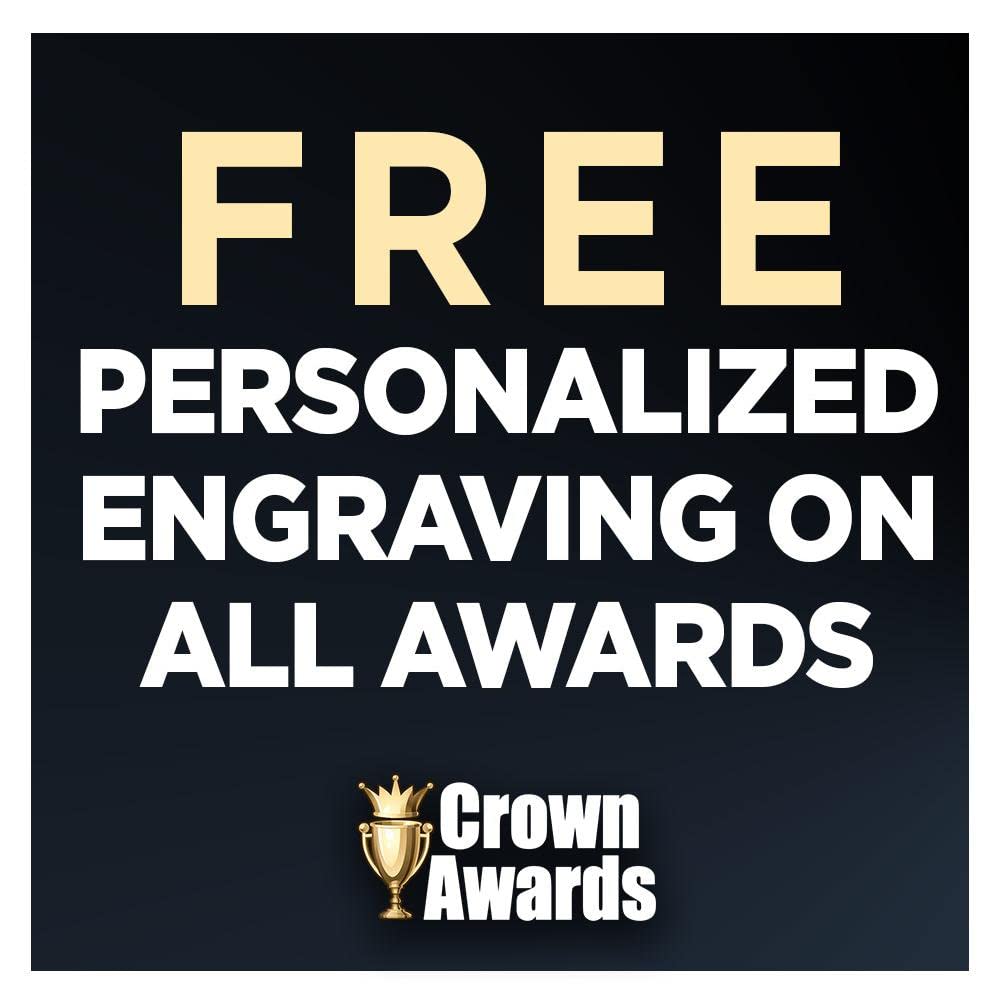Crown Awards Gold Cup Trophies with Custom Engraving, 5.75" Personalized Gold Swirl Cup Achievement Trophy On Black Base 1 Pack