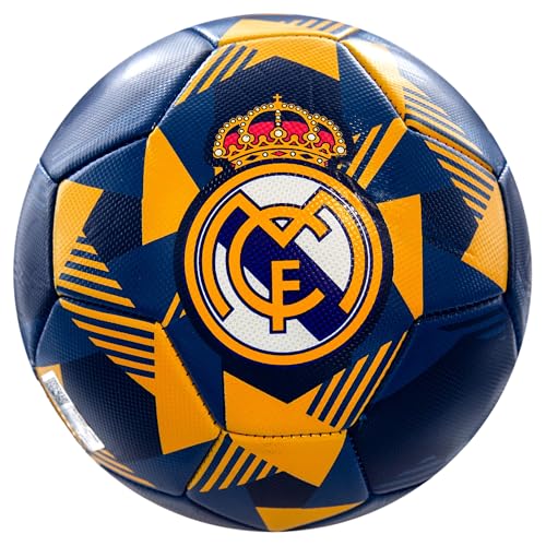 Official Soccer Fan Pack for Real Madrid - Kids Jacket, T-Shirt, Scarf & Ball - White Medium