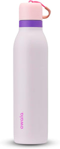 Owala FreeSip Twist Insulated Water Bottle - BPA-Free Stainless Steel with Straw, 24 oz, Pink/Purple