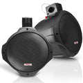 Pyle 6.5 Inch Dual Marine Waterproof Speakers - Black, 200W Peak, Weather-Resistant Pair - PLMRB65