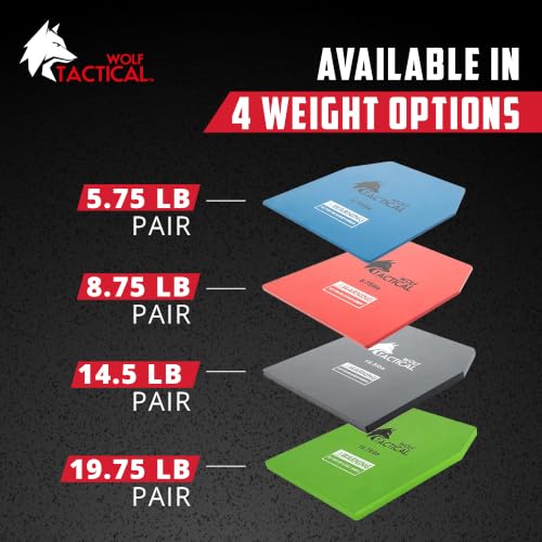 WOLF TACTICAL 5.75LB Weight Plate for Training Vests - Steel Resistance Weights