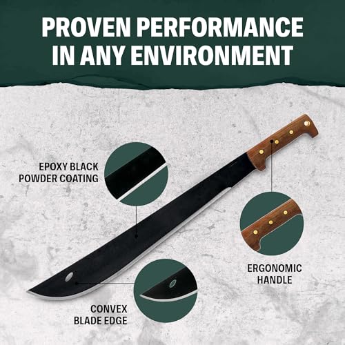 Condor Outdoor Machete with Walnut Handle - El Salvador Wood Variant, 3mm Thick Blade