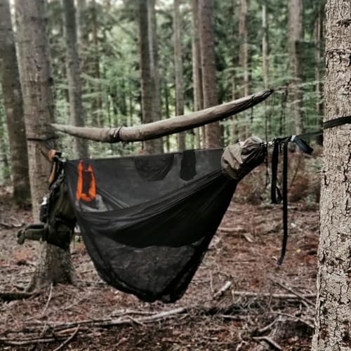 Od Green Double 11ft Camping Hammock with Mosquito Net & Straps - Lightweight & Durable