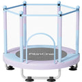 Kids 5FT Indoor Outdoor Trampoline with Safety Enclosure Net - Blue-Purple