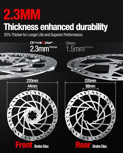 DriveXpwr 220MM Front & Rear Brake Disc Set for Talaria Sting R X3 MX & Road Legal Models - DR-Front and Rear 220
