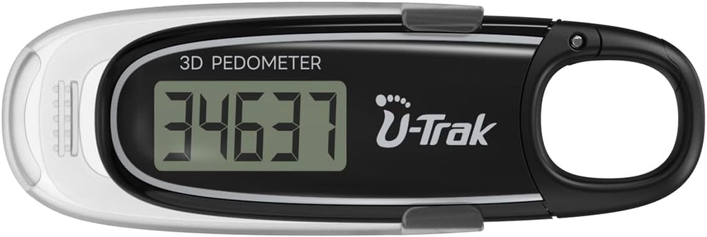 Skiennix 3D Pedometer - Accurate Clip-On Step Counter with Removable Clip & Carabiner for All Ages