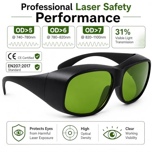 Laser Safety Glasses for Laser Technicians - 755/808/1064nm Protection