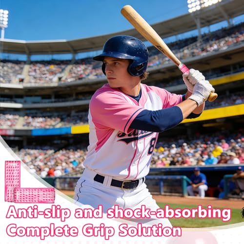 Pink Baseball Bat Grip Wrap 2 Pack Non-Slip Softball & Baseball Accessories PROVERBS 3:5