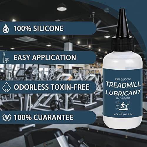 100% Silicone Treadmill Lubricant - Easy Application | 4 Ounces for Most Treadmill Brands