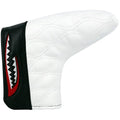 PINMEI Golf Head Cover for Mallet Heel Shaft Putter and Blade Putter Cover Shark Synthetic Leather Magnetic Closure Putter Headcover
