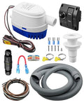 1200 GPH Automatic Bilge Pump for Boat with 3-Way Switch Panel - 12V, Saltwater Resistant