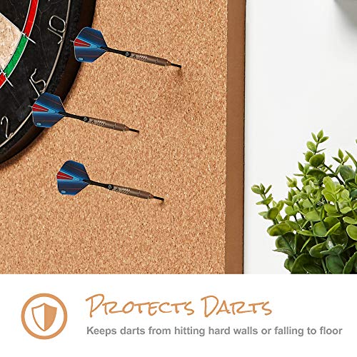 Reversible Cork Dartboard Surround - Wall Protector for 17.75 & 18 Inch Dart Boards