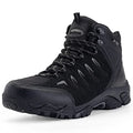 Men's Waterproof Hiking Boots Non-Slip Lightweight Ankle Boots - Black Grey, Size 11