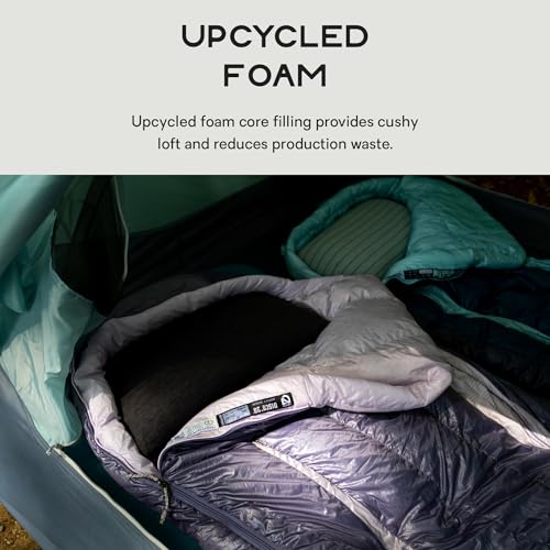 NEMO Fillo King Luxury Camping Pillow Black Pearl/Birch Bud - Travel & Outdoor