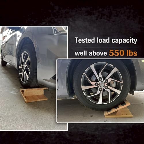 Adjustable Wooden Incline Board for Weightlifting & Calf Stretches - Heavy Duty 16 Levels
