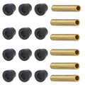 WLOOD Bushing and Sleeve Kit for Club Car DS and EZGO TXT 1994-UP, Golf Cart Front or Rear Leaf Spring & Front Upper A Arm Suspension fit Club Car DS Models Gas (6 metal spacers 12 bushings)