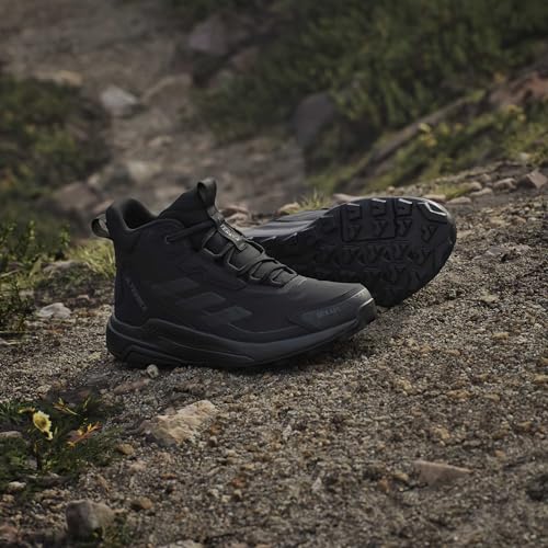 Adidas Women's Terrex Anylander Mid Top Rain.RDY Hiking Sneakers - 7.5 Black/Black/Grey