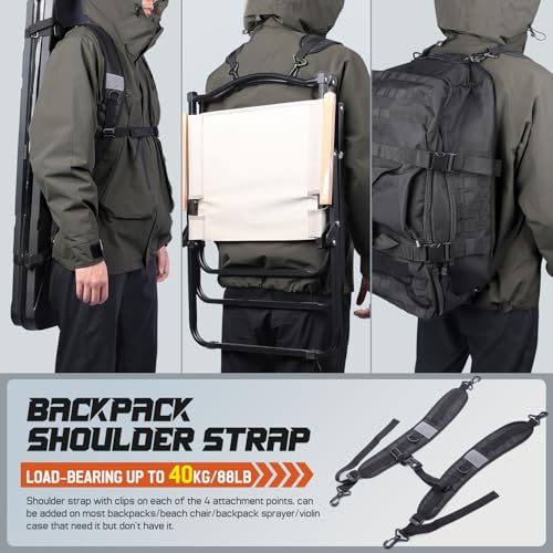 Black Padded Backpack Shoulder Strap Replacement Comfort & Ventilation