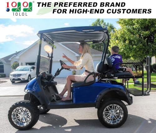 10L0L 4PCS Universal Retractable Golf Cart Seat Belt Kit with Brackets for EZGO Yamaha Club Car