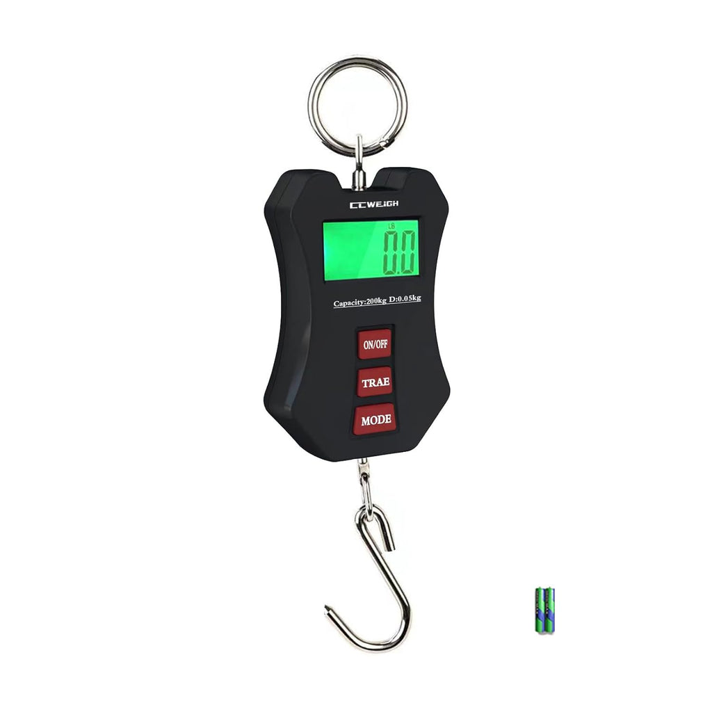 Regine Switzerland 440lb Digital Crane Scale - Compact LCD Hanging Scale for Garage, Farm & Fishing