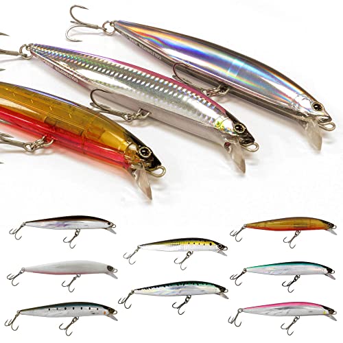 Shimano Bone White Current Sniper JERKBAIT Jerkbait (OM170PEBW) Fishing