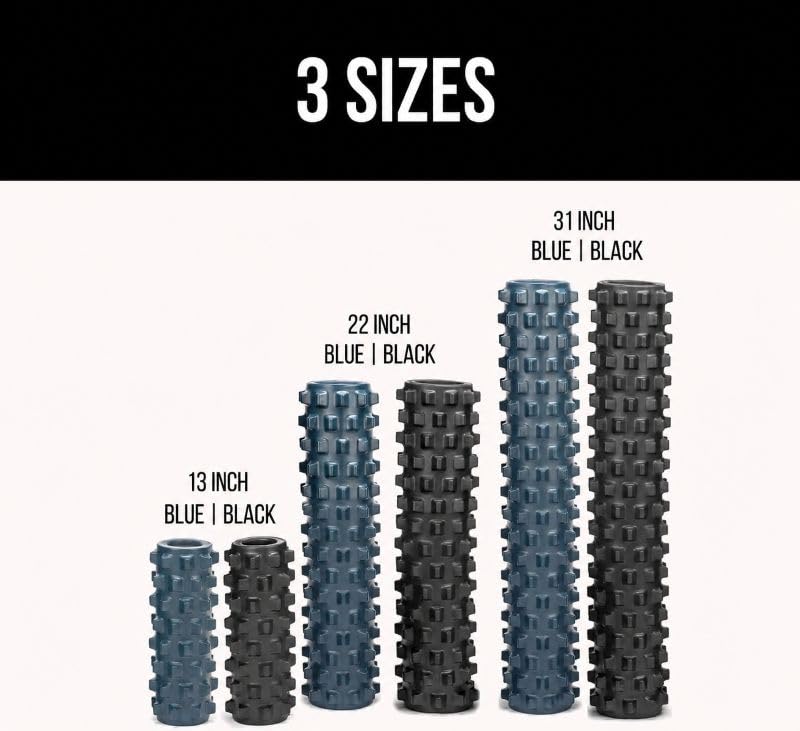Midsize RumbleRoller Extra Firm Foam Roller for Deep Tissue Muscle Recovery