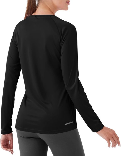 NAVISKIN Women's Long Sleeve Rash Guard Shirt - UPF 50+ Sun Protection, Quick Dry & Lightweight