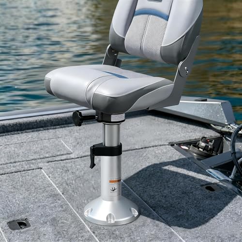 Adjustable Boat Seat Pedestal Aluminum Base 13-18 Inch Locking Height