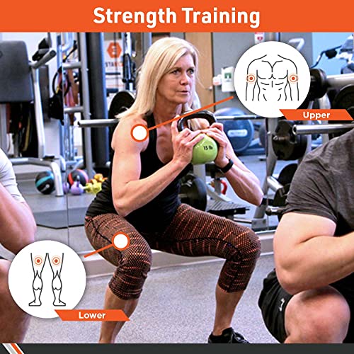 Cast Iron Vinyl Coated Kettlebell for Strength Training - Multiple Weights