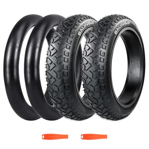 20x4 Inch Fat Tire for E-Bike, Mountain Bike, Tricycle | Heavy Duty All-Terrain Black - Variation of 20" x 4" / 2 Tire + 2 Tube