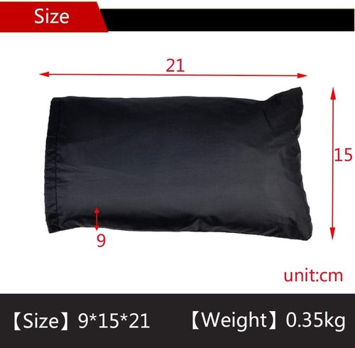 Bike Cover Waterproof | Thick Black Outdoor Bicycle Cover - 29 Inch Windproof UV Protection with Lock Hole & Storage Bag