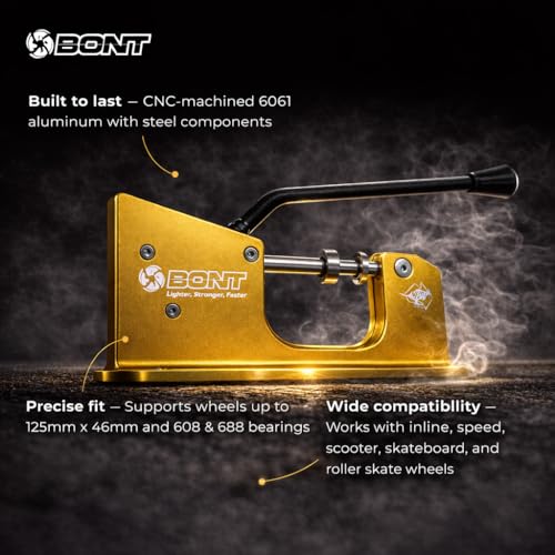 Bont Gold V2 Inline Bearing Press & Puller - Aluminum Tool for 125mm Wheels