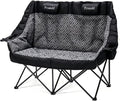 Heavy Duty Double Camping Chair with Padded Seats & Cup Holders for Outdoor Travel