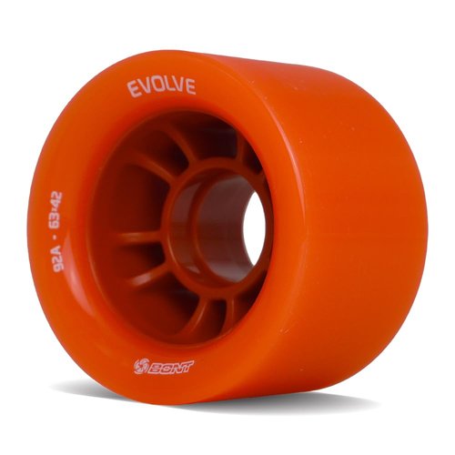 Bont Evolve Professional-Grade Indoor Roller Skate Wheels - High-Performance Polyurethane Speed Wheel Set - Blue 88A - Set of 4 wheels (Blue 88A)