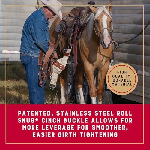 Weaver Equine 30" Natural Mohair Roper Cinch - Breathable Western Girth