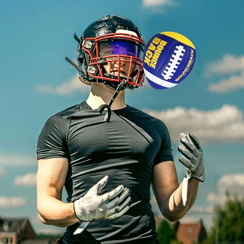 Youth & Official Size Bounceback Football - Pass Catch Training Equipment with Pump