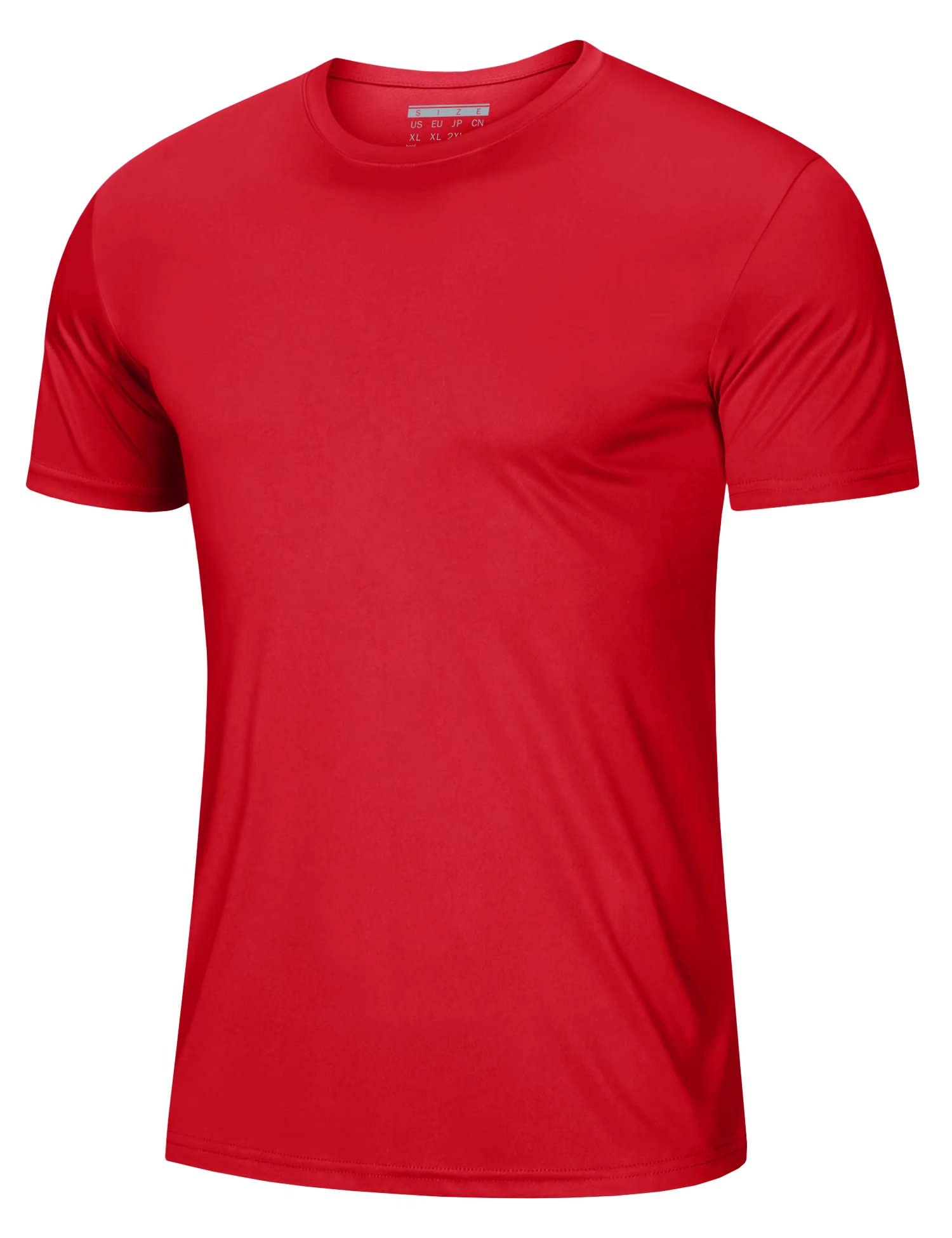 Athletic T-Shirts for Men Soccer Shirts Quick Dry Top Tee Rash Guards Running Shirt Dry Fit Lightweight Sun Shirts Gym Active T-Shirt