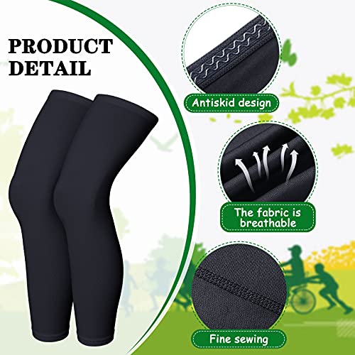 Compression Leg Sleeves for Men & Women - Black & Blue X-Large