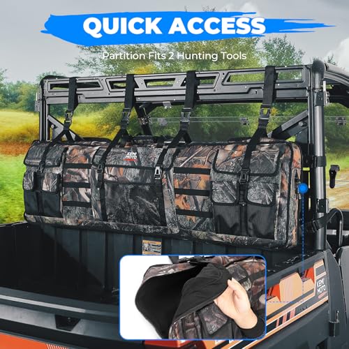 KEMIMOTO Camouflage UTV Double Tool Bag Hunting Tool Organizer Rack